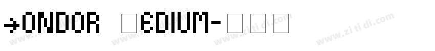 Condor Medium字体转换